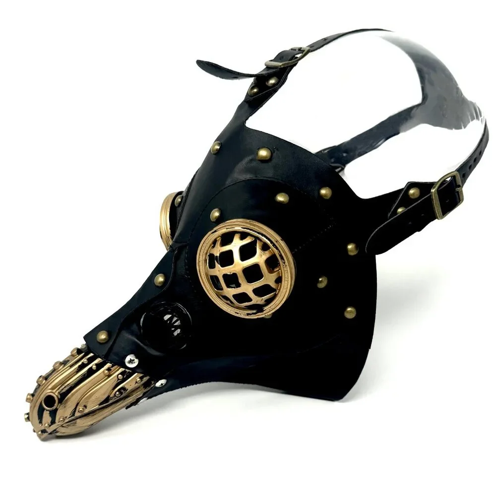 Steampunk Plague Doctor Mask, Long Nose Halloween Masquerade Party Masks